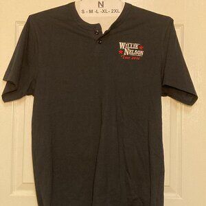 Willie Nelson Tour 2016 black Sport Tek brand sze Large